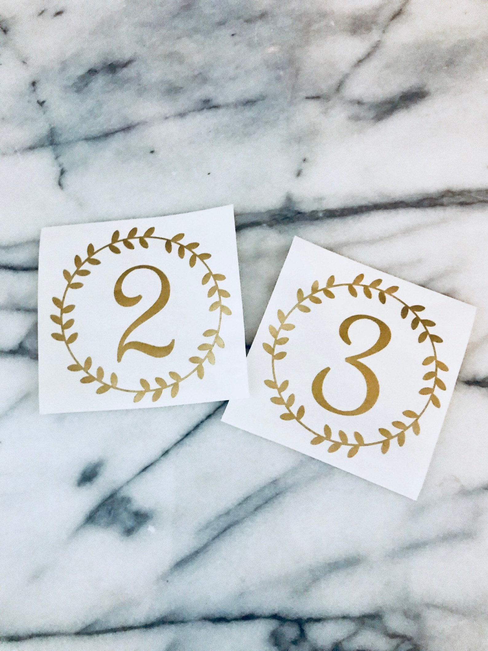 Vinyl Decal Numbers for Wedding Tables Customizable Number Etsy