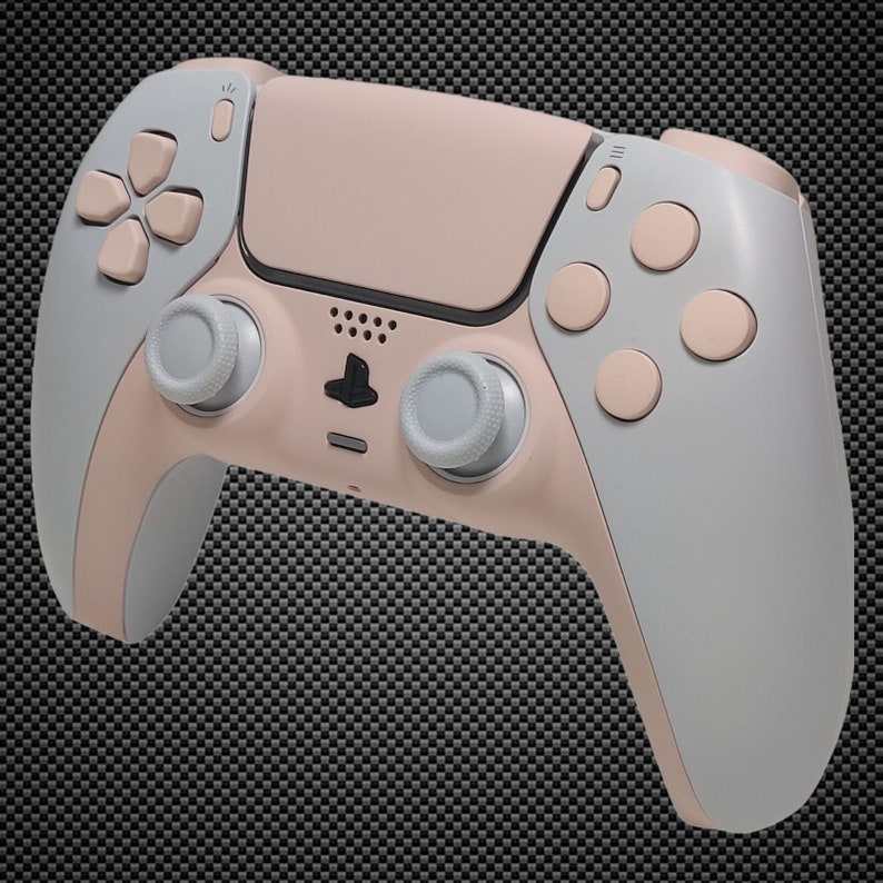 Arctic White Baby Pink PS5 Custom Dualsense Controller - Etsy