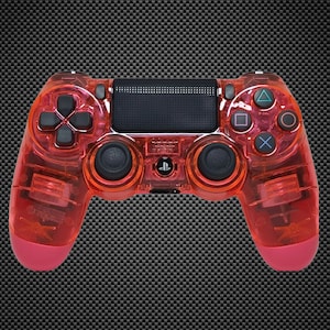 Official PS4 Controller V2 Custom Crystal Transparent clear Pink Themed Etsy
