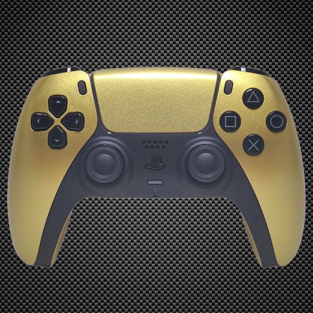 Metallic Gold PS5 Custom Dualsense Controller 