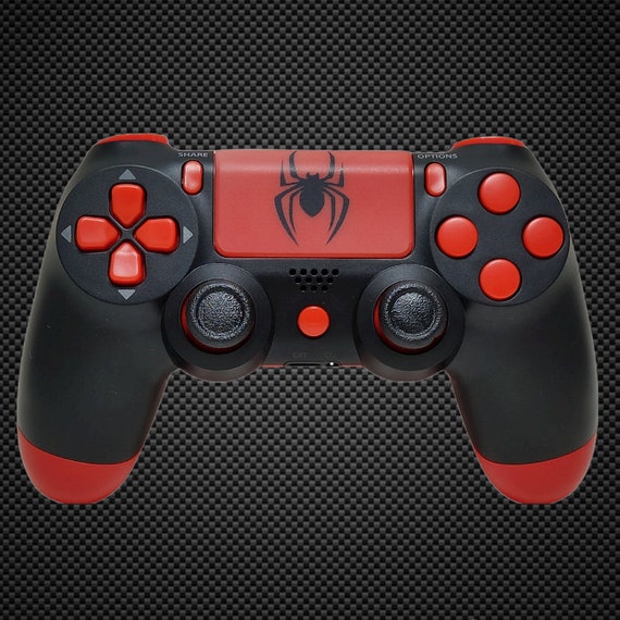 Spiderman Miles Morales Themed Custom Official PS4 Controller V2