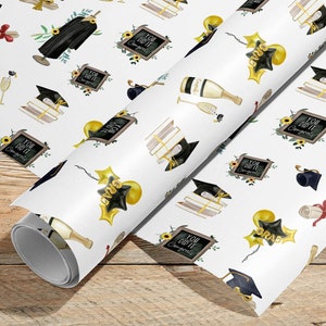 Abitur Geschenkpapier, Uni Abschluss Geschenkpapier, Graduierung Geschenkpapier, Graduierung Geschenkpapier, Uni College Universität Abschlussfeier, Glückwünsche gut gemacht