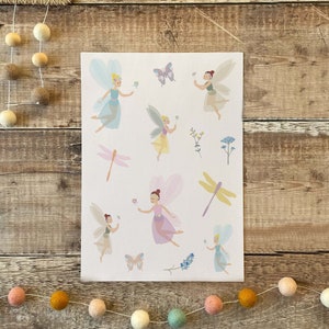 Feuille d'autocollants - Fairy Fae Fae Fay Pastel Jolies fées dansantes, autocollants esthétiques pour album de journal, albums, enfants mignons personnalisés Royaume-Uni