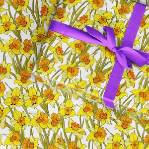 Blumen Geschenkpapier, Narzissen Geschenkpapier, Geschenkpapier, Geschenkpapier, Blumen Geschenkpapier, Geschenkpapier, Aquarellpapier