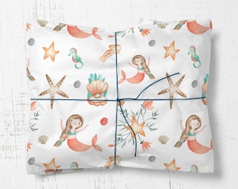 Mermaid Wrapping Paper: Under The Sea Party Gift Wrap