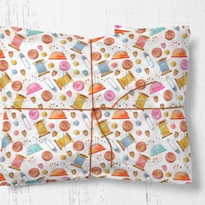 Nähmaschine Geschenkpapier, Designer Geschenkpapier, Geschenkpapier zum nähen, wickeln Sie Ihre Nähmaschine Geschenke in schönem Hobby Geschenkpapier
