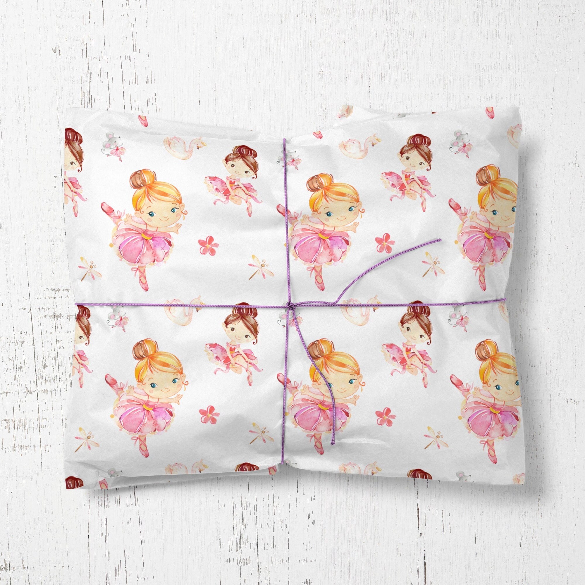 Ballerina Wrapping Paper
 Ballerina Wrapping Paper Ballet Gift Wrap Paper Kids