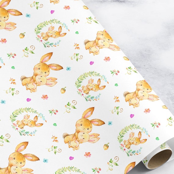 Woodland Wrapping Paper Woodland Gift Wrap, Baby Shower Wrapping Paper, Baby  Boy Wrapping Paper, Woodland Birthday, Fox Wrapping Paper 