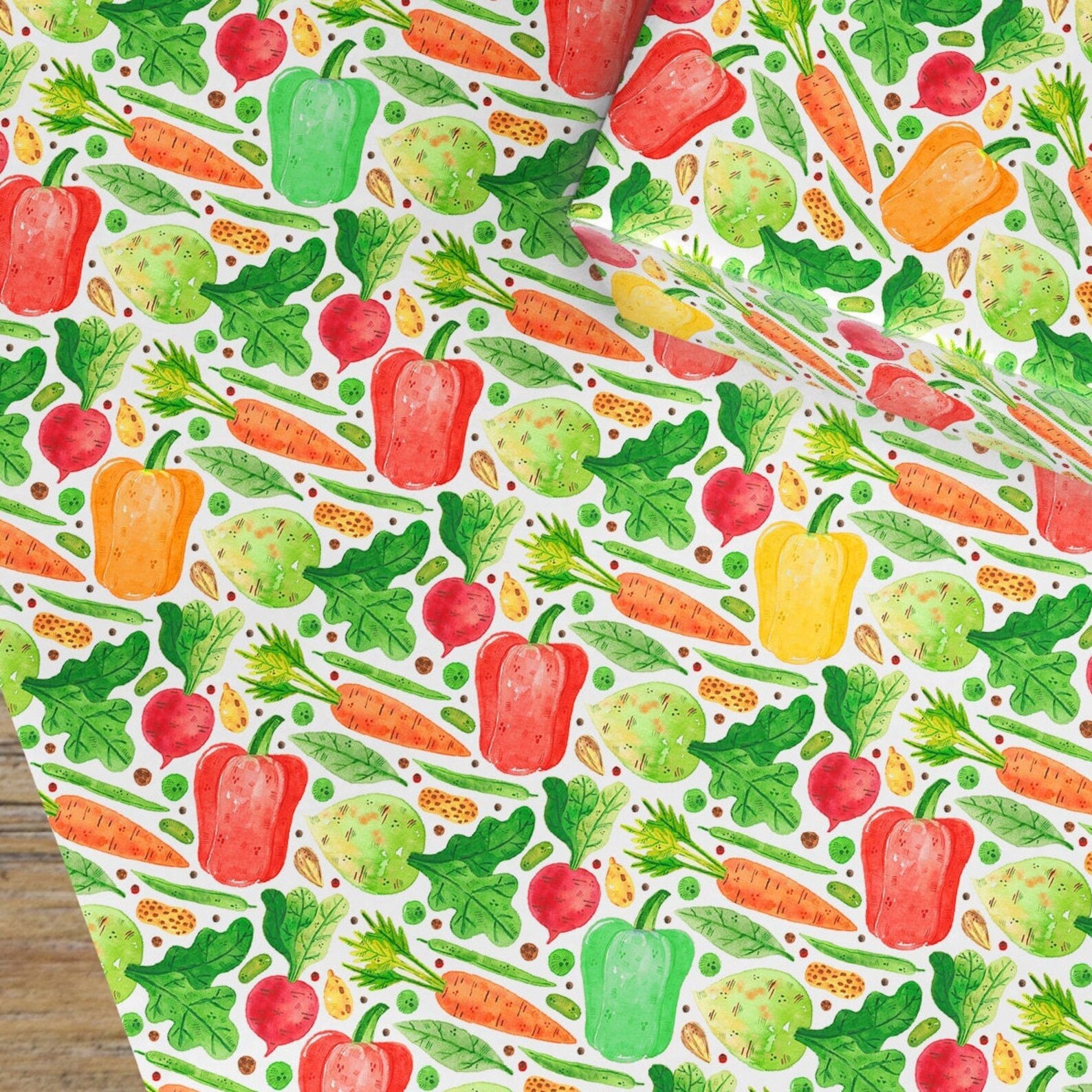 Wrapping Paper Roll Turnip vegetable food paper decopatch Etsy