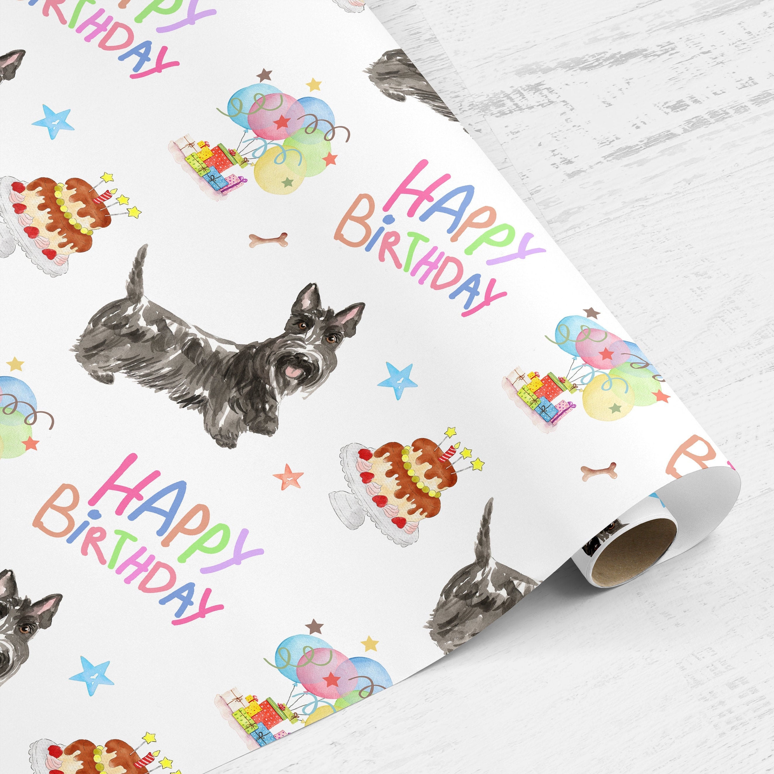 Dog Wrapping Paper
 Wrapping Paper Roll Scottish Terrier wrapping paper t wrap dog