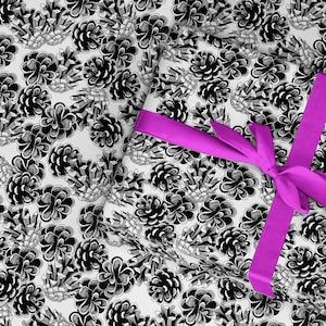 Papel de regalo de piñas, regalo wiccan folclórico, ideas de decoración de la naturaleza, papel de regalo natural, papel de regalo para, rollo de papel panteísta