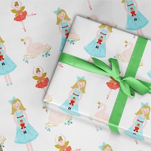 Papel de embrulho quebra-nozes para crianças, papel de embrulho soldado de Natal, papel de embrulho para presente quebra-nozes de Natal, papel de embrulho para presente de balé, Natal 5