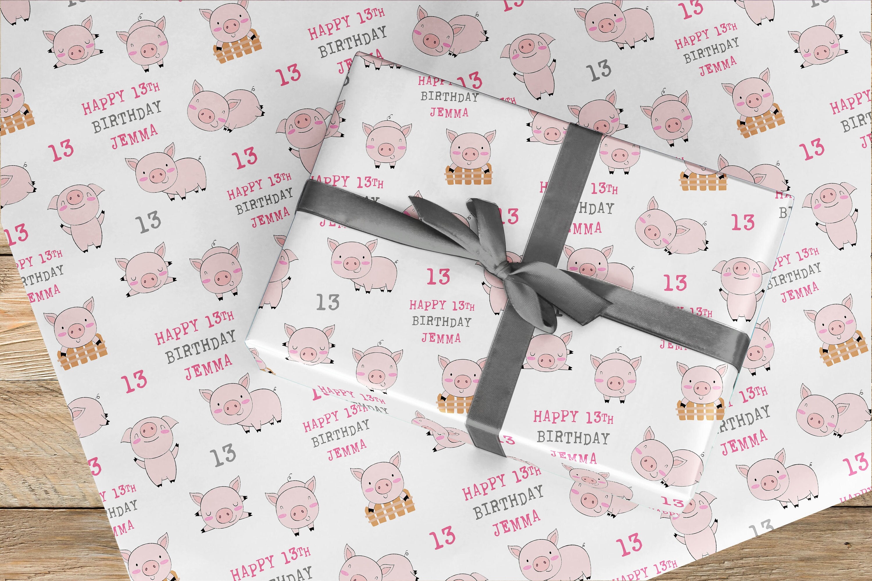 Pig wrapping paper discount