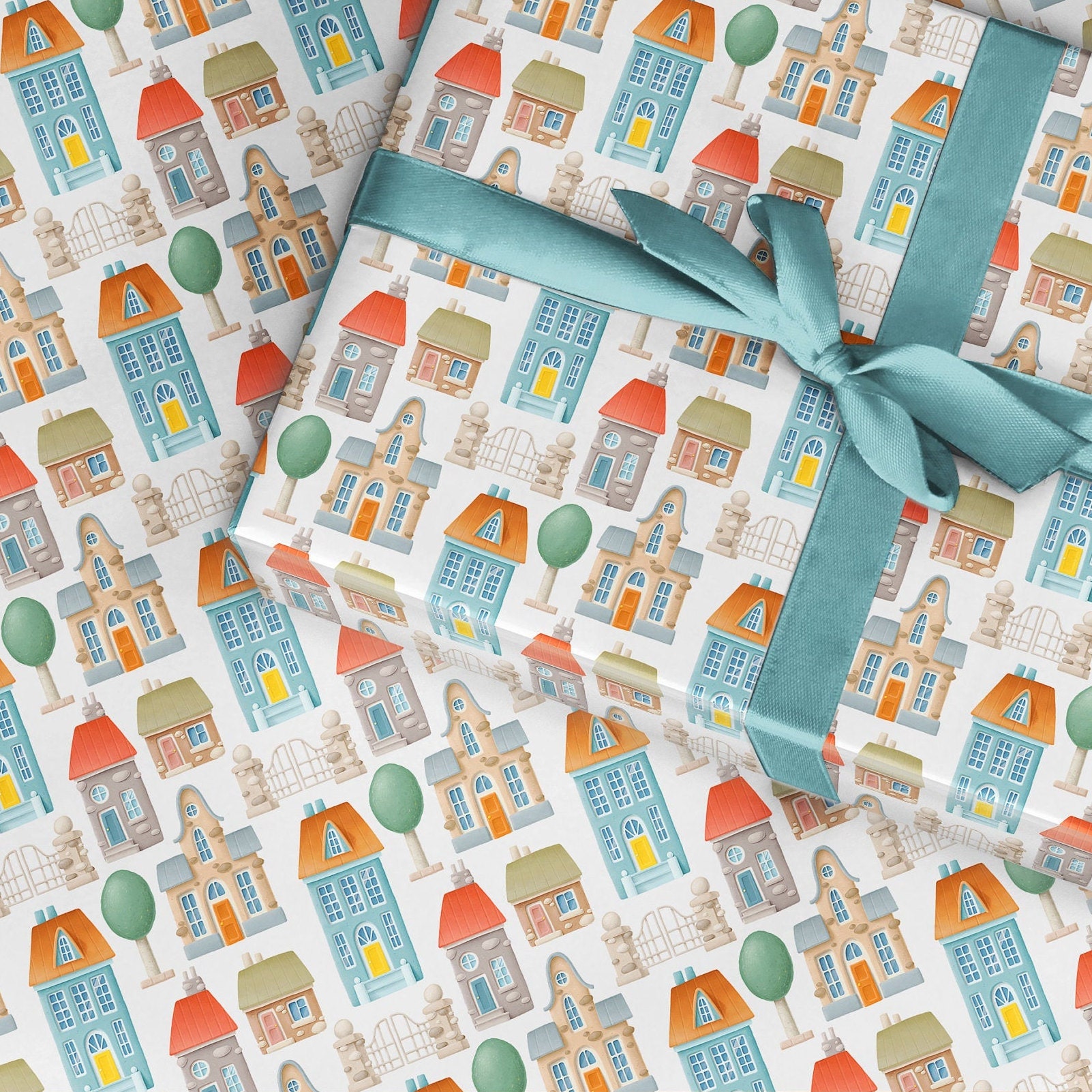 New Home Wrapping Paper New Home Gift Wrap Housewarming Etsy UK