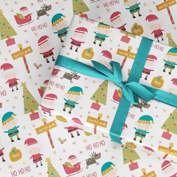 Gift Wrap. 2 Sheets Baby Boy Umbrella Wrapping Paper 50x70cm