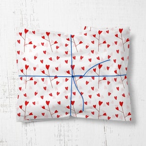 Wedding Wrapping Paper Roll,  Valentine wrapping paper gift wrap, heart wrapping paper gift wrap, wife gift wrap