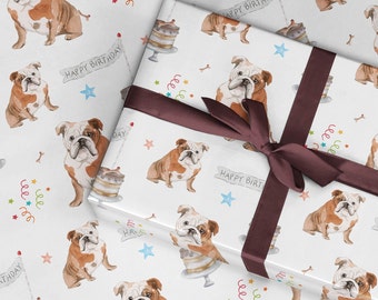 Bulldog clearance wrapping paper
