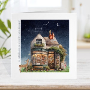 Leo Verjaardagskaart, Zodiac Fantasy Fairy Shop Heks Folklore, Constellation Adult wiccan kaart (Dragon Wizard Magic spell shop #b7)