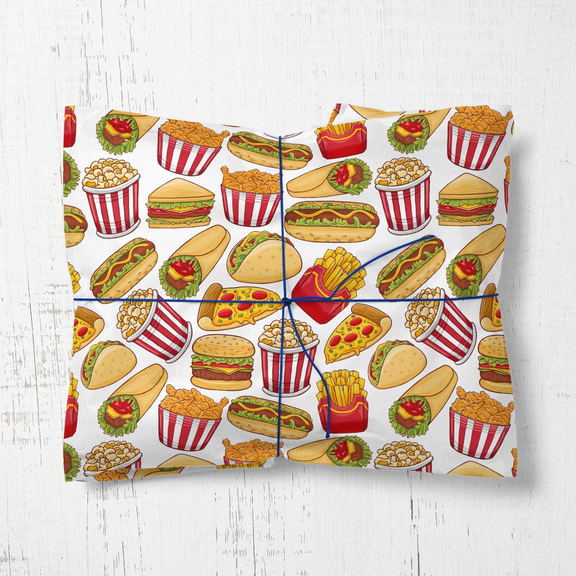 Wrapping Paper Roll Takeaway Fast Food Wrapping Paper Etsy