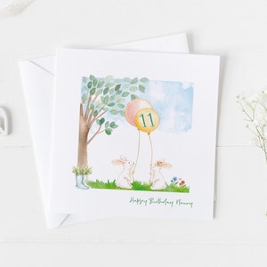 Carte d'anniversaire, carte d'anniversaire personnalisée pour enfants de tout âge, carte d'animal de ferme, carte de jumeaux douce