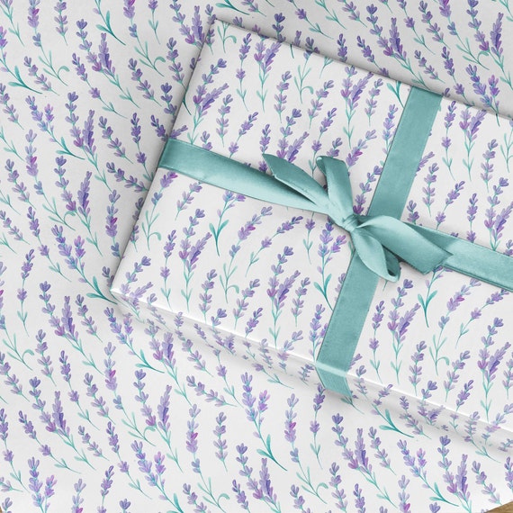 Lilac Floral Wrapping Paper - 20 Sheets - LO Florist Supplies