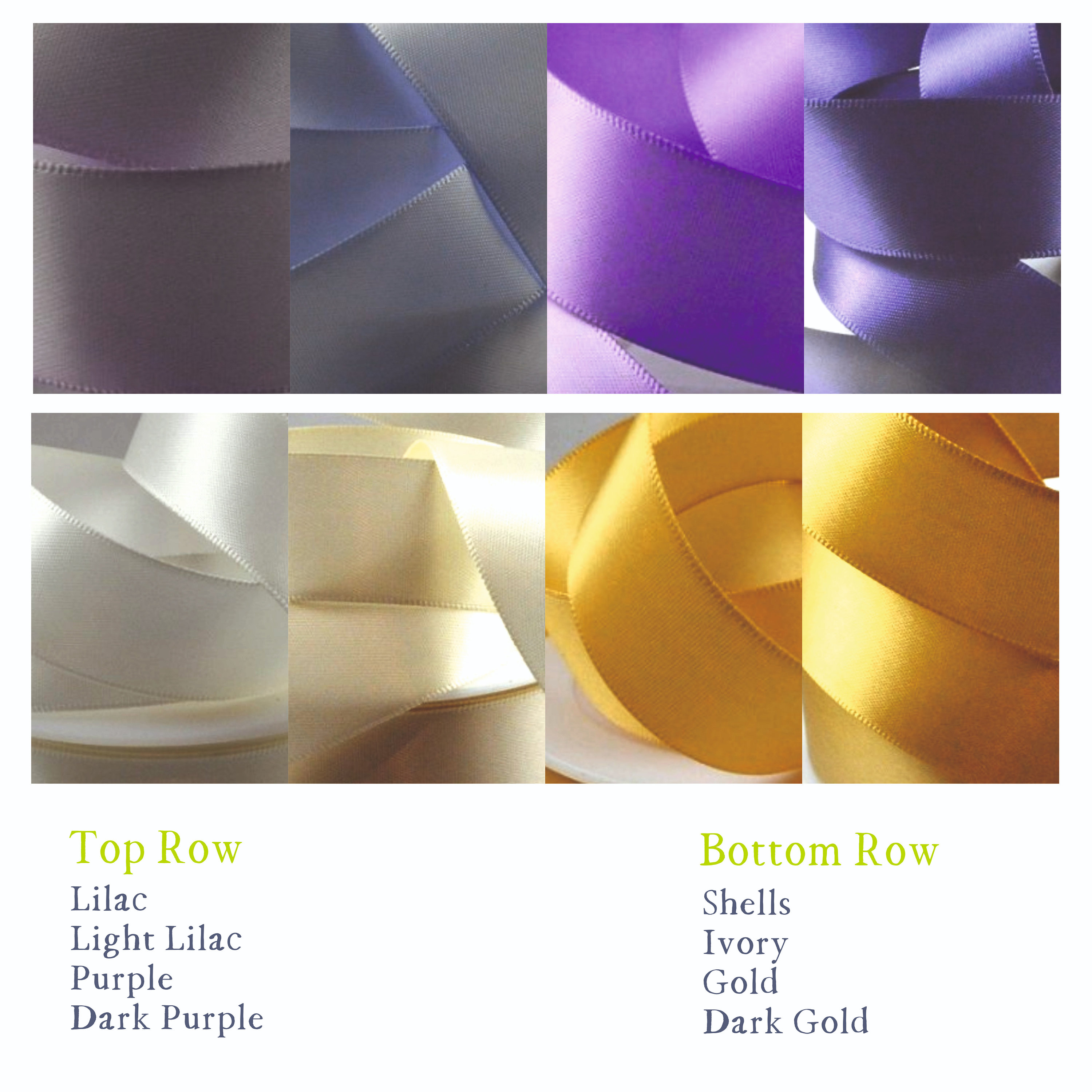 Satin Ribbon for wrapping paper finishing. Gift wrap ribbon. 25mm / 1