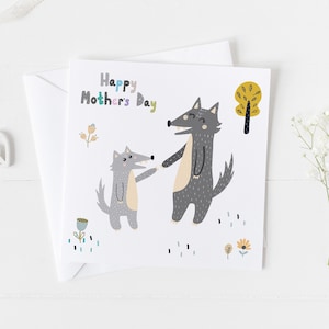 Muttertagskarte Wolf, Muttertagskarte, Muttertagskarte, Muttertagskarte,