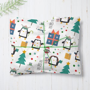 Carta da regalo natalizia divertente con pinguino, carta da regalo divertente con pinguino, carta da regalo natalizia originale, carta natalizia con pinguino, carta natalizia per bambini 2