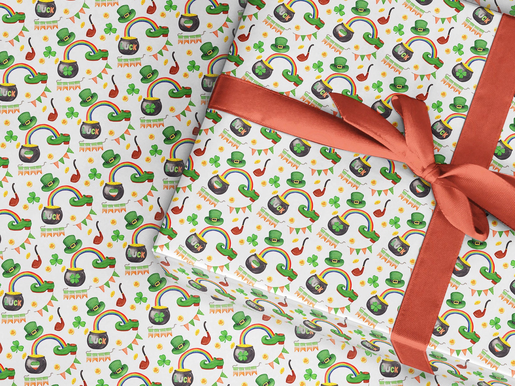 st patricks day wrapping paper