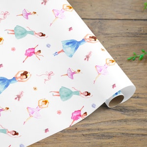 Ballett Lehrer Geschenkpapier Rolle, Ballett Geschenkpapier, Ballerina Geschenkpapier, Tanz Geschenkpapier, Tanzendes Geschenkpapier, Lehrer Geschenk