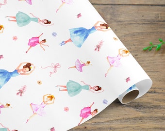 Ballet Teacher Wrapping Paper Roll: Ballerina Dance Gift Wrap