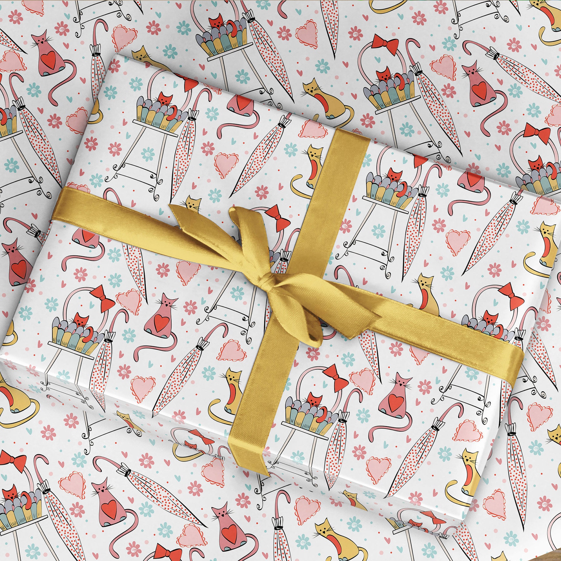 Hello Kitty Gift Wrap Wrapping Paper 50x70cm or Card Birthday Valentines  Day