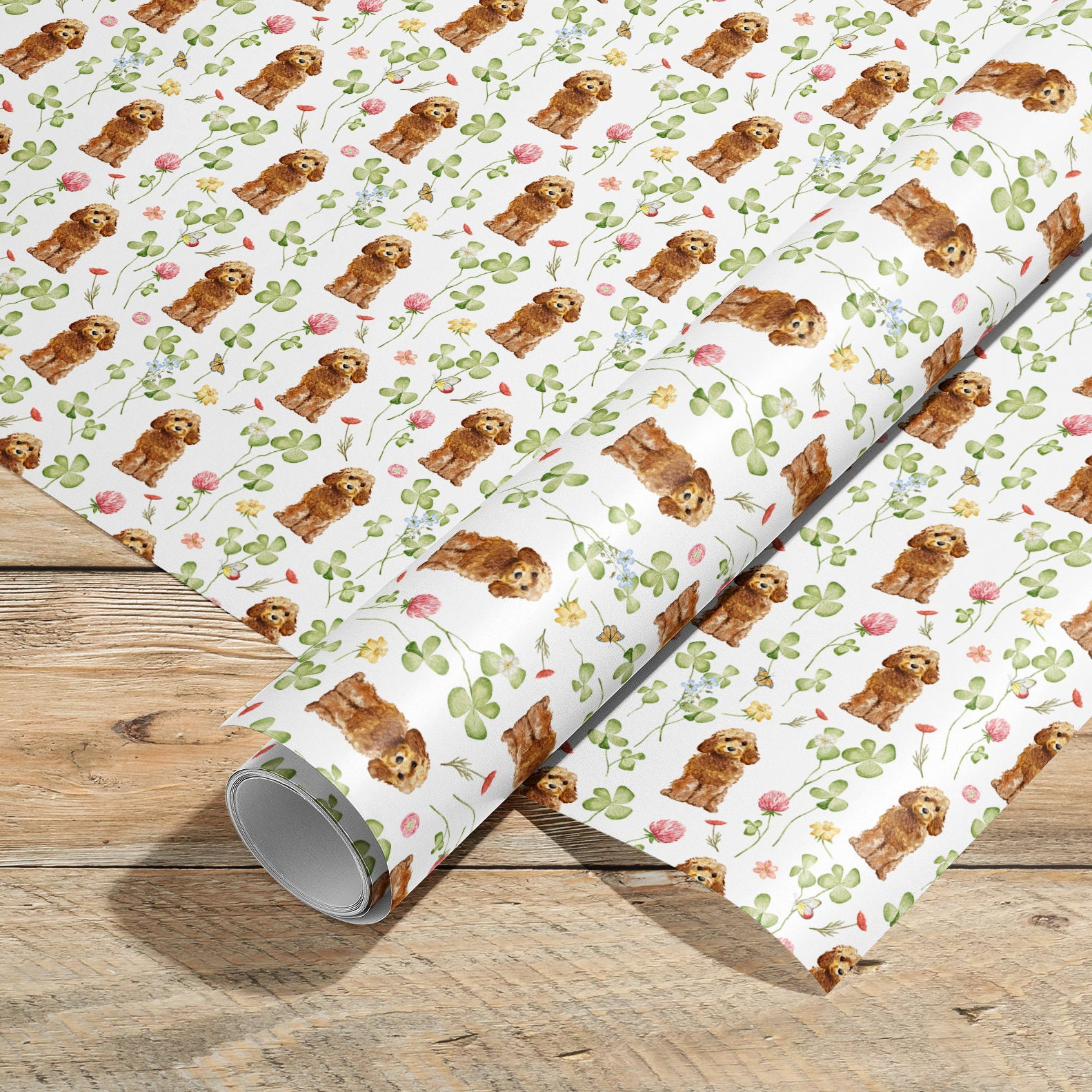 Pretty Cockapoo Wrapping Paper Roll Any Occasion Cute - Etsy