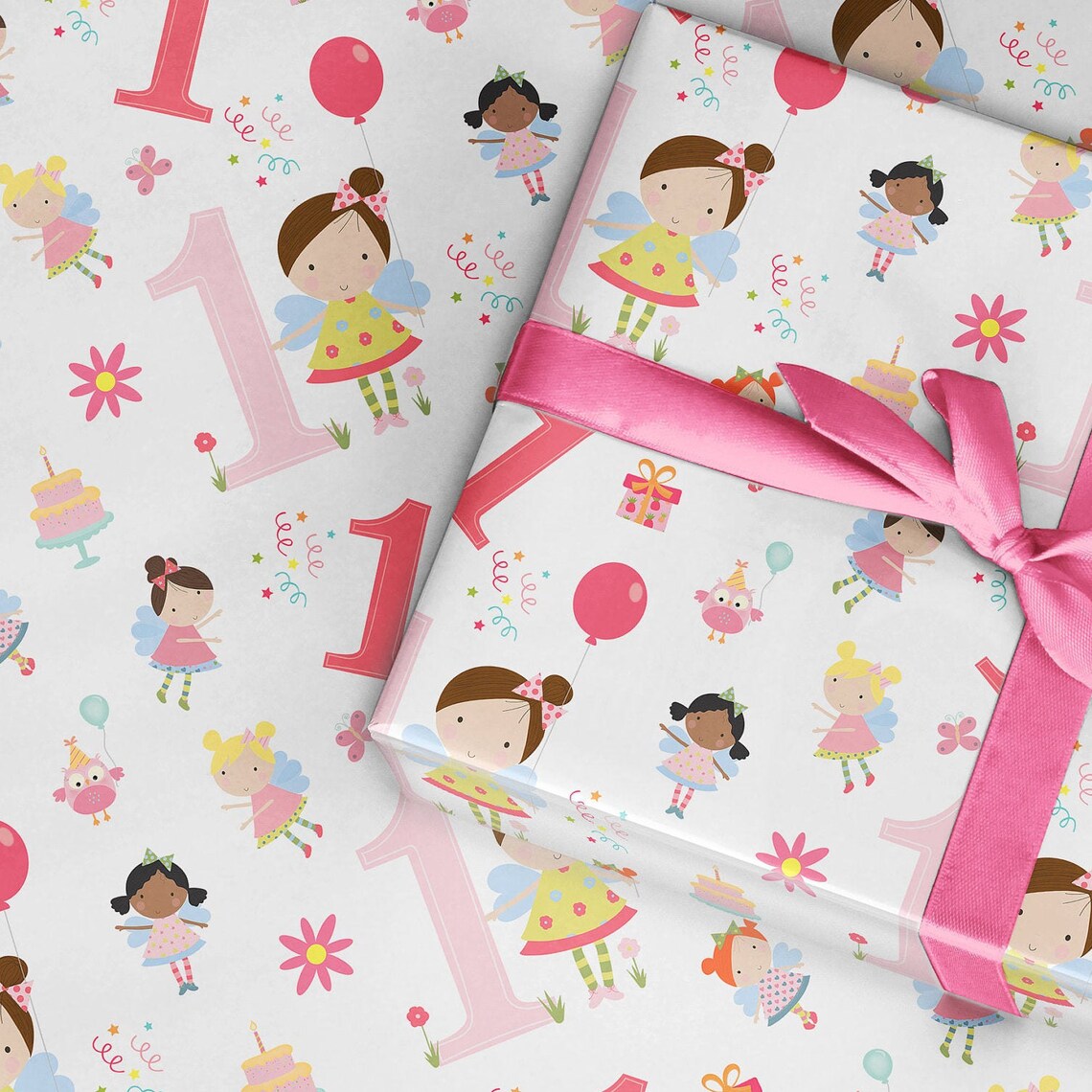 1st Birthday Wrapping Paper Fairy Wrapping Paper For Fairy Etsy
