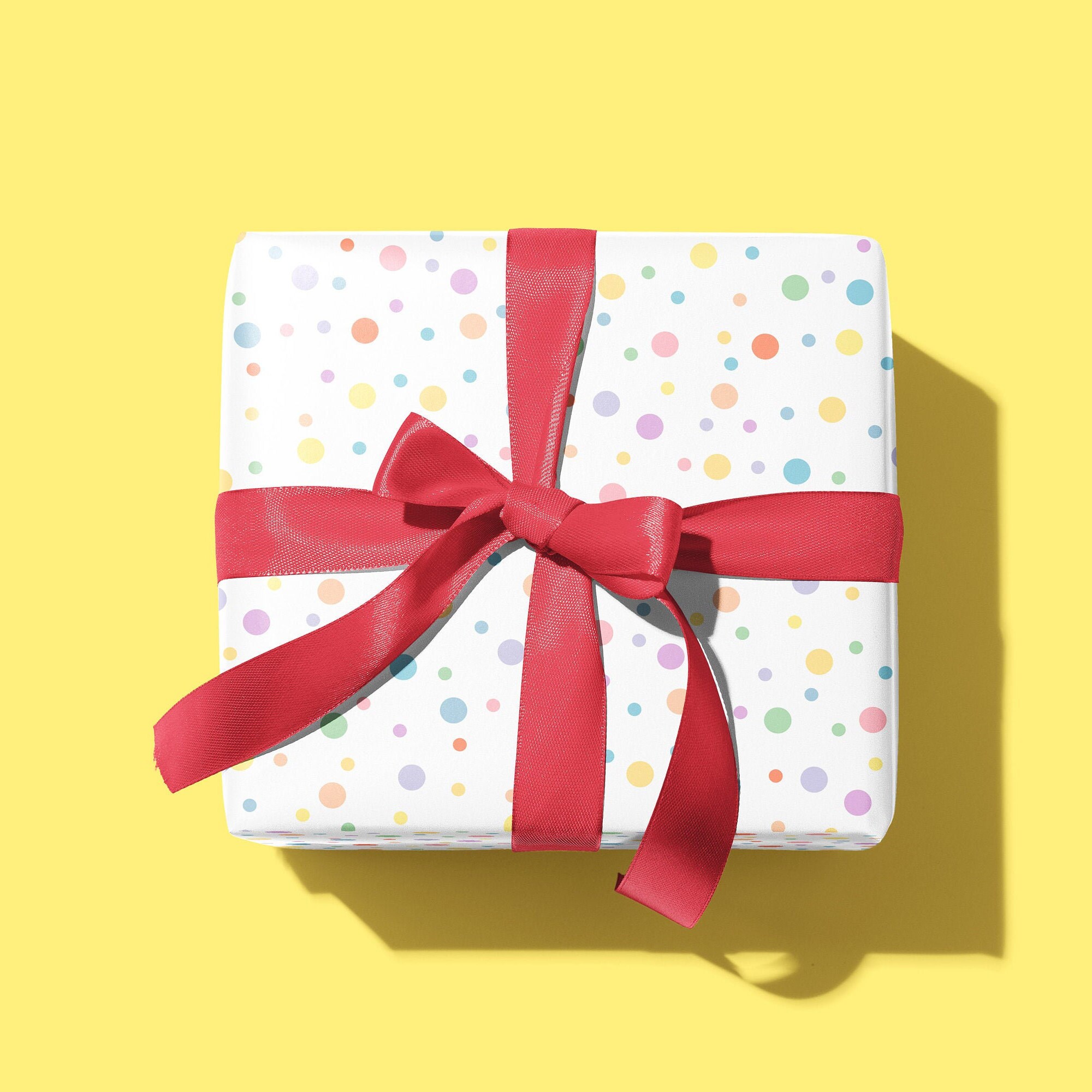 Pastel Wrapping Paper Spots Wrapping Paper Colourful Luxury Etsy