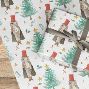 Papel de embrulho quebra-nozes Drosselmeyer, papel de embrulho soldado de Natal, papel de embrulho para presente de Natal, bailarina rato rei Clara fada açucarada