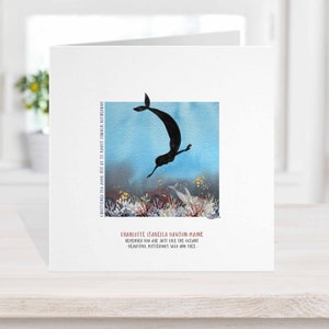 Biglietto di battesimo personalizzato con sirena nel Regno Unito, biglietto di battesimo, biglietto religioso biblico, biglietti di fede cristiana per battesimo, jw, oceano sirena Sirena