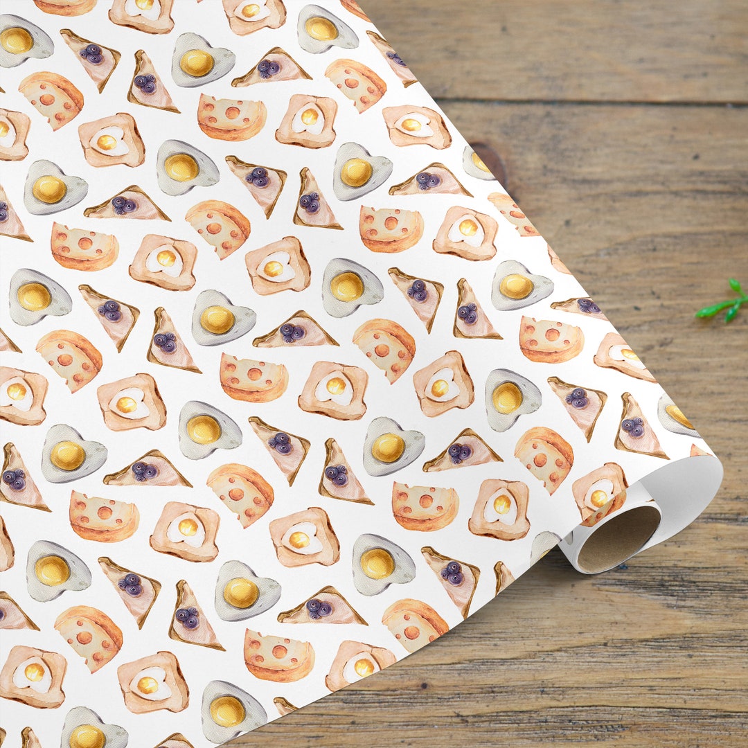 French Toast Wrapping Paper Roll: Fun Food Gift Wrap - Etsy UK