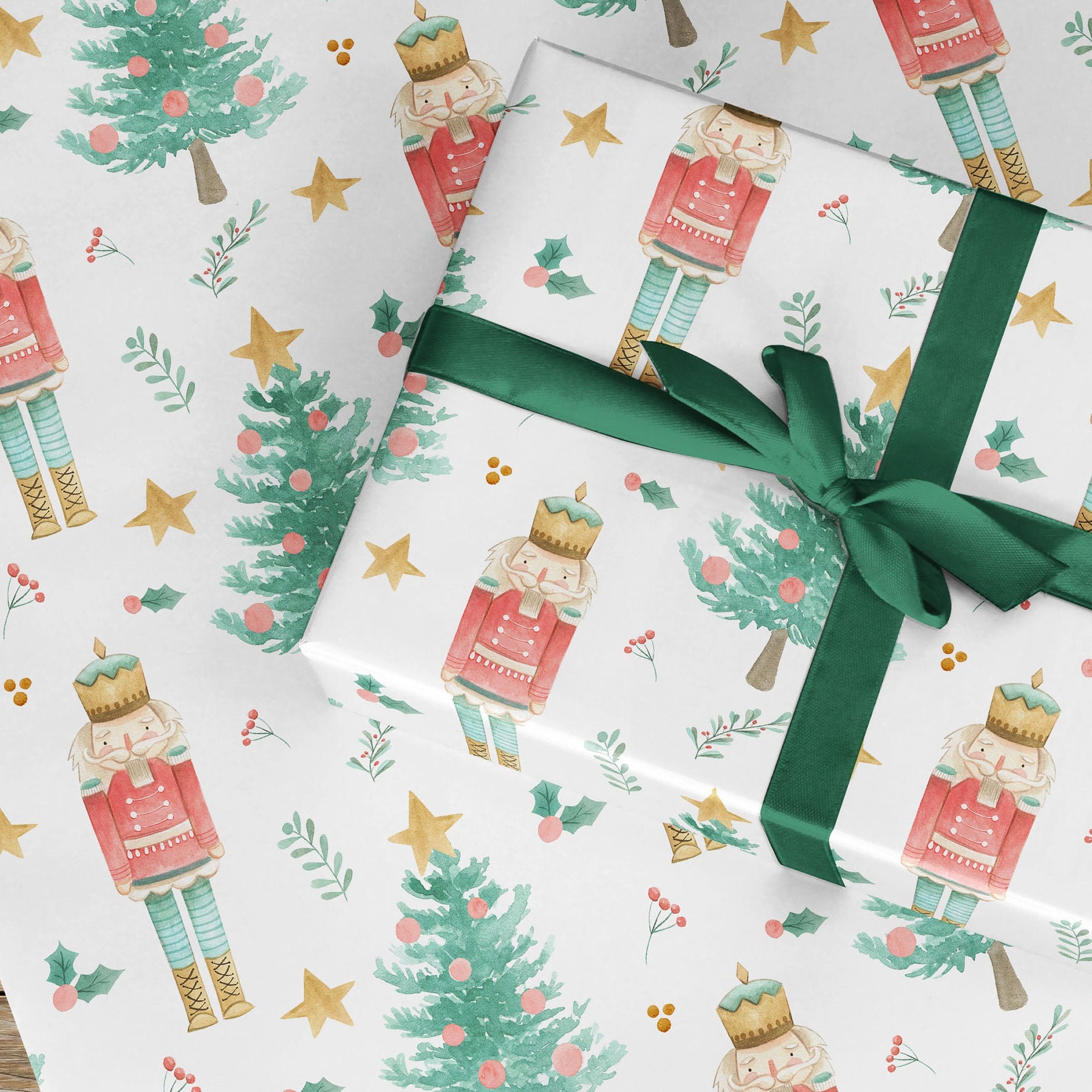 Christmas Wrapping Paper Roll UK, Christmas Girl Wrapping Paper, Rabbit Wrapping  Paper, Christmas Rabbit Gift, Baby Xmas Gift Wrap for Girls 