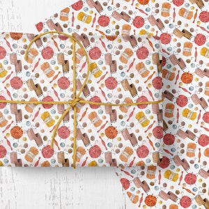 Geschenkpapierrolle , Strickpapier, Geschenkpapierrolle häkeln