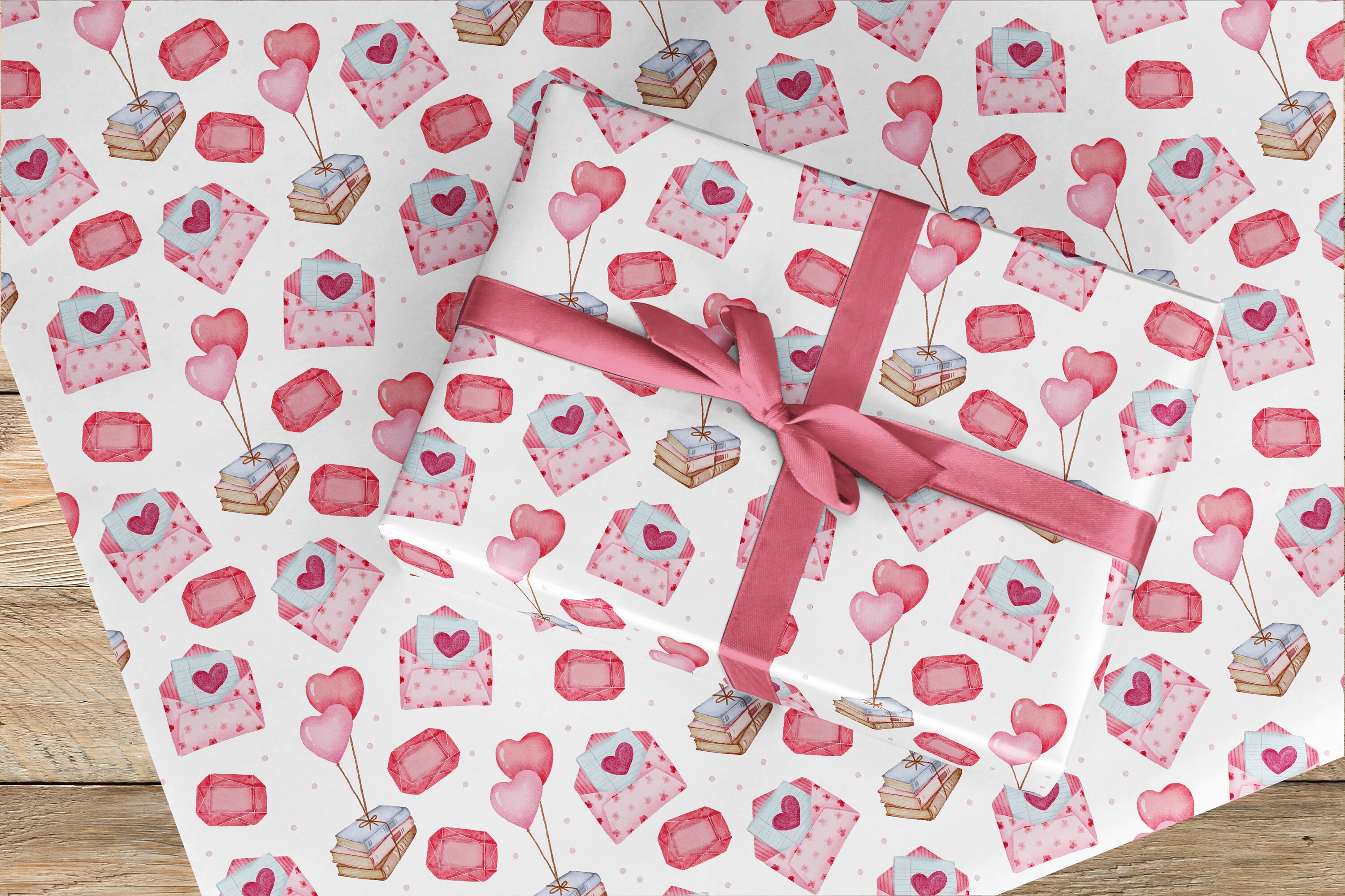 Papier Cadeau Réversible 76x10m, Motif Rayures Rouges Pour Anniversaire