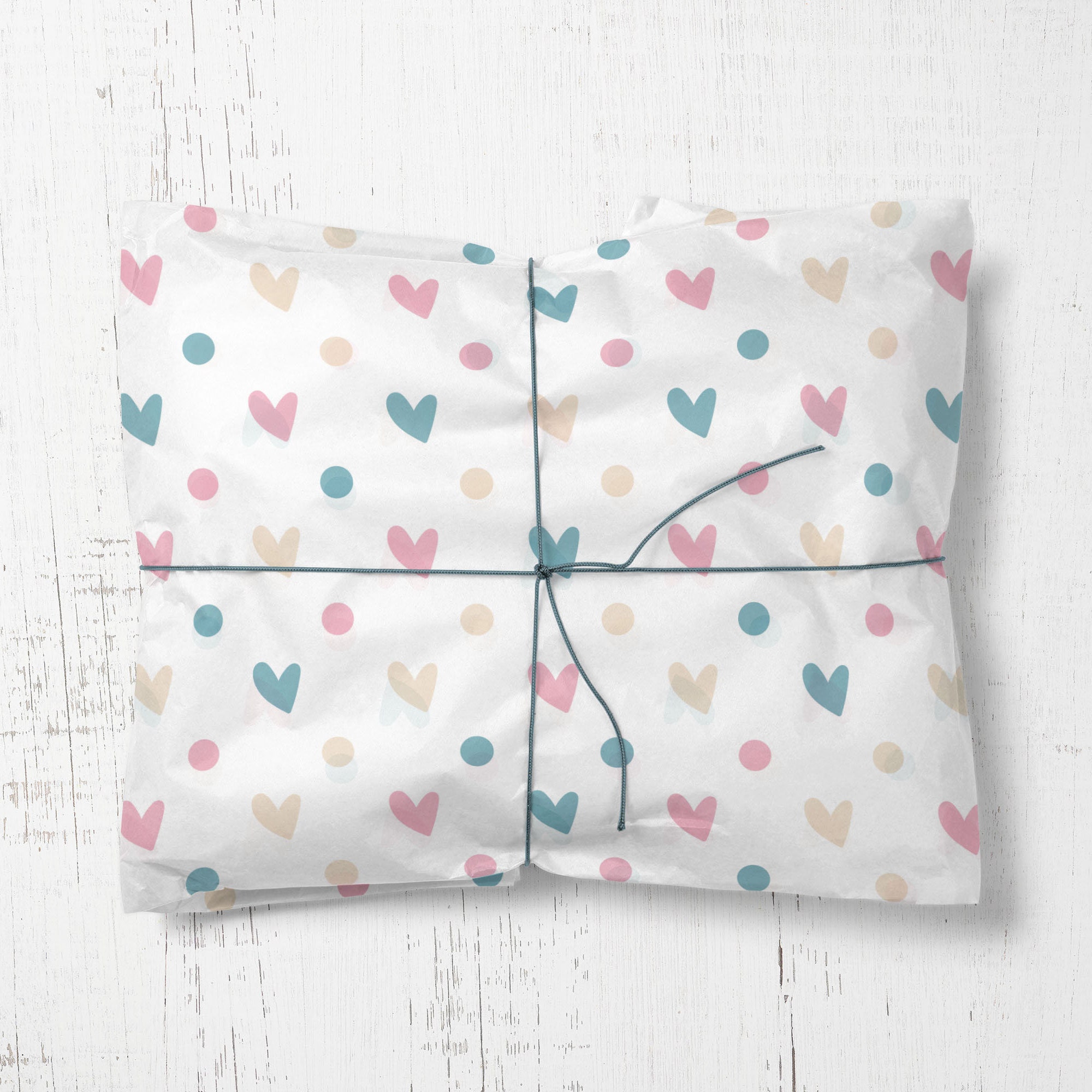 Heart Wrapping paper, Valentine wrapping paper, Wrapping paper for