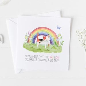 Carte commémorative d'animal de compagnie de chat.  Cadeau commémoratif pour votre animal de compagnie v5