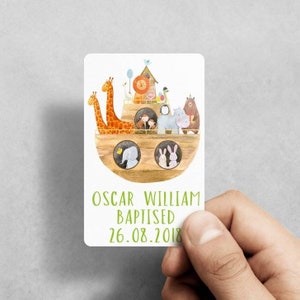 Personalisierte Noah es Ark Taufandenken Karten Portemonnaie Portemonnaie