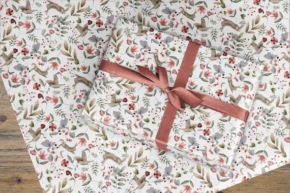 Hare Woodland Wrapping Paper, Gift Wrap, Birthday Wrapping Paper