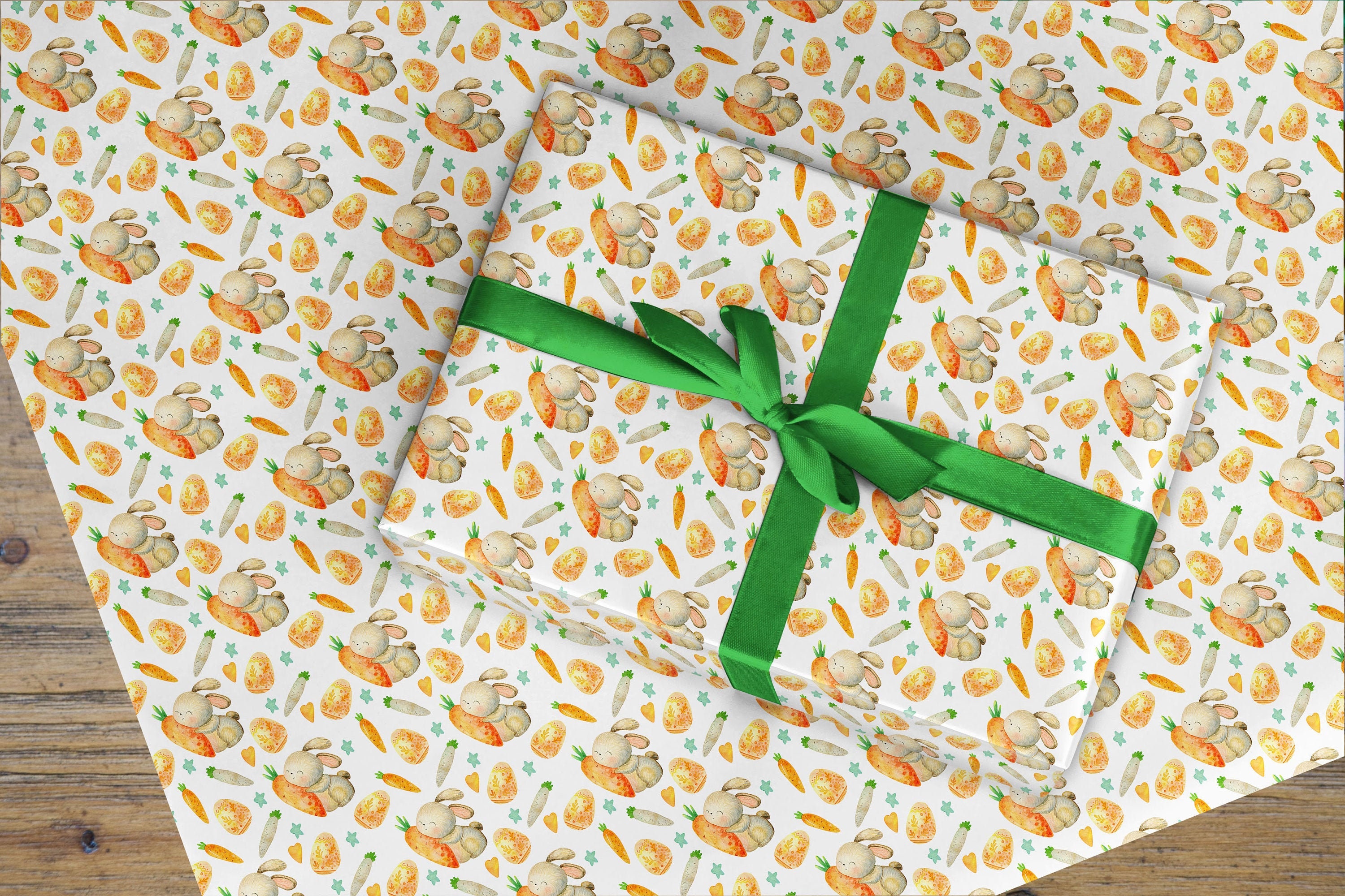 Cute Rainbow Easter Egg Gift Wrap Paper - 30x72 Inch Roll Colorful Wrapping Paper