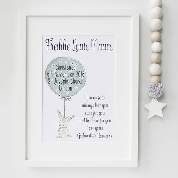 Christening Gifts Girl Boy Print 