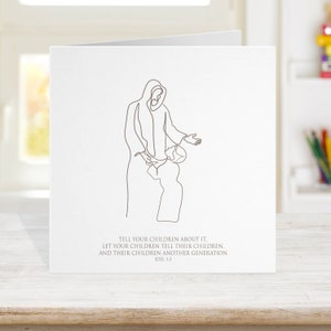 Cartão de Jesus para crianças, cartão de batismo, cartão religioso da Bíblia, cartão de escritura cristã, cartões de fé, cartão de batismo afilhado, WWJD v7