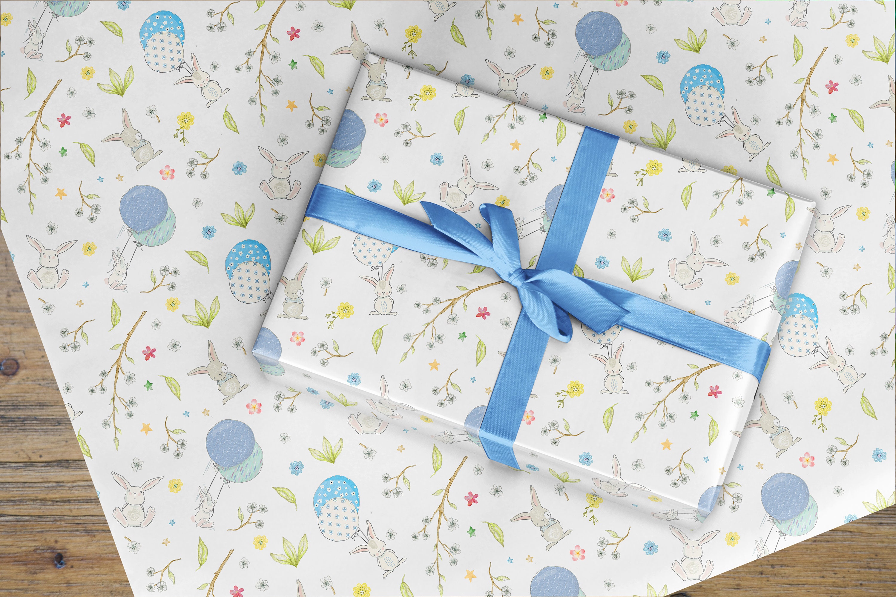 Christening Gift Wrapping Paper Roll Pink/blue Baptism Etsy