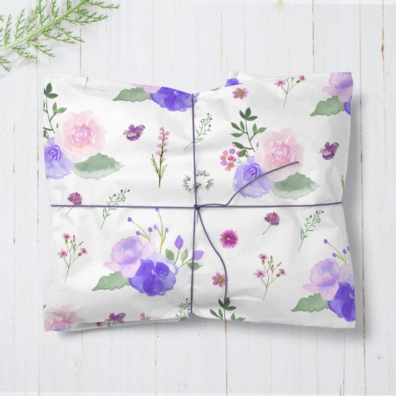 Floral Wrapping Paper Flower Wrapping Paper Sheets Botanical 